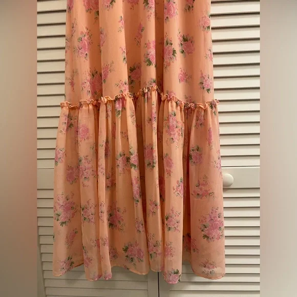 LoveShackFancy For Target Pink/Peachy Fleur Dress Size 2 - Picture 6 of 14